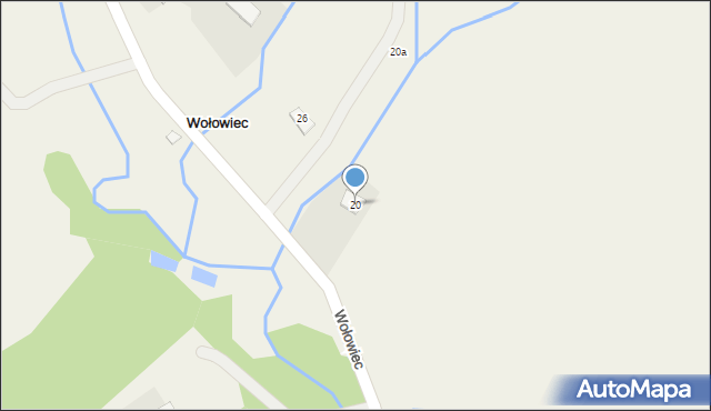 Wołowiec, Wołowiec, 20, mapa Wołowiec