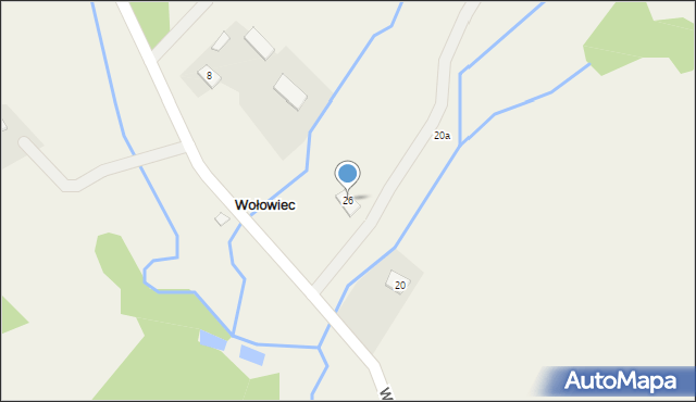 Wołowiec, Wołowiec, 26, mapa Wołowiec