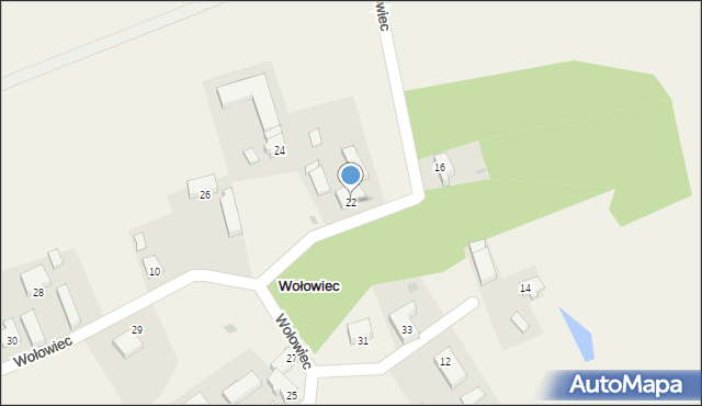 Wołowiec, Wołowiec, 22, mapa Wołowiec