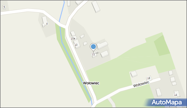 Wołowiec, Wołowiec, 11, mapa Wołowiec