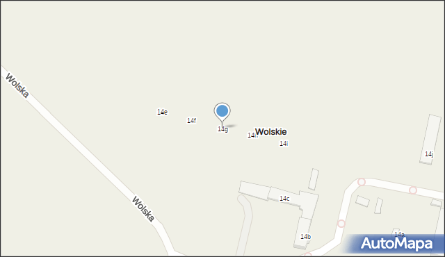 Wolskie, Wolska, 14g, mapa Wolskie