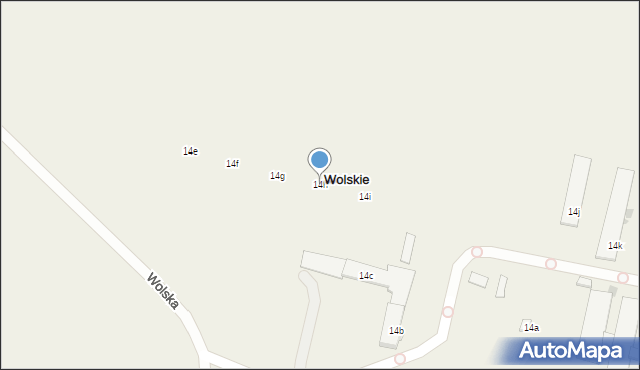 Wolskie, Wolska, 14h, mapa Wolskie