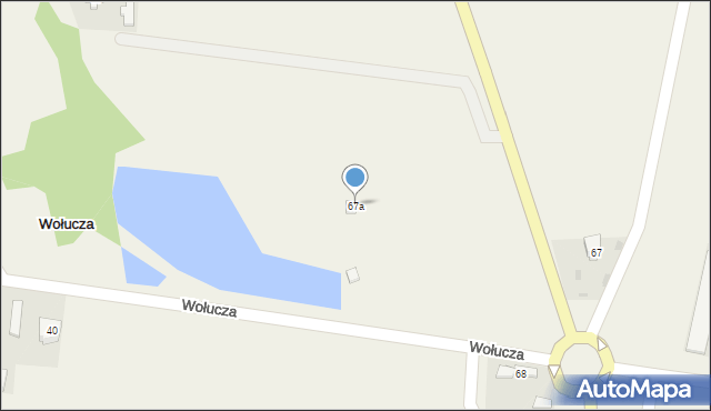 Wołucza, Wołucza, 67a, mapa Wołucza