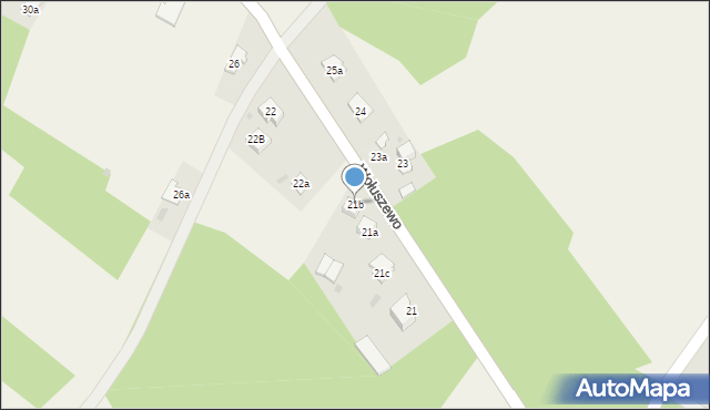 Wołuszewo, Wołuszewo, 21b, mapa Wołuszewo