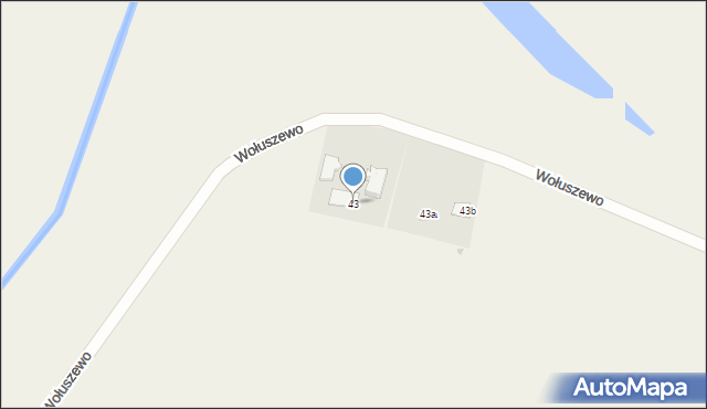 Wołuszewo, Wołuszewo, 43, mapa Wołuszewo