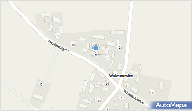 Wolwanowice, Wolwanowice, 20, mapa Wolwanowice