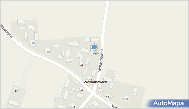 Wolwanowice, Wolwanowice, 23, mapa Wolwanowice
