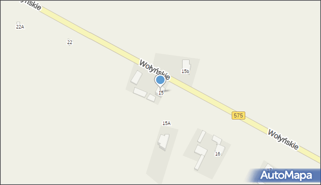 Wołyńskie, Wołyńskie, 15, mapa Wołyńskie