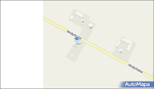Wołyńskie, Wołyńskie, 17A, mapa Wołyńskie