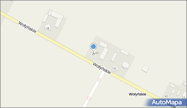 Wołyńskie, Wołyńskie, 20, mapa Wołyńskie