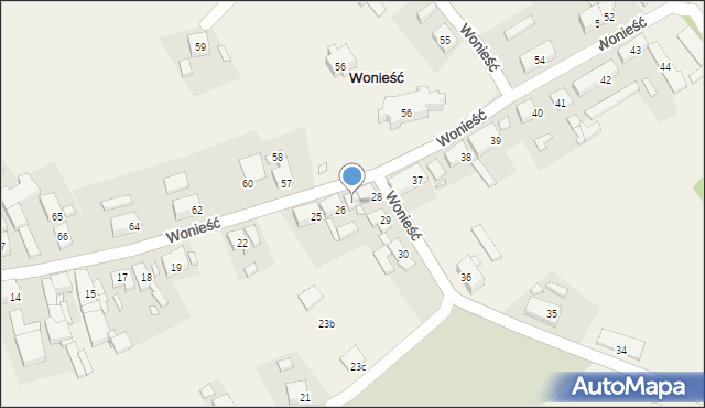 Wonieść, Wonieść, 27, mapa Wonieść