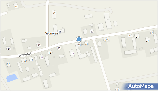 Wonorze, Wonorze, 33, mapa Wonorze