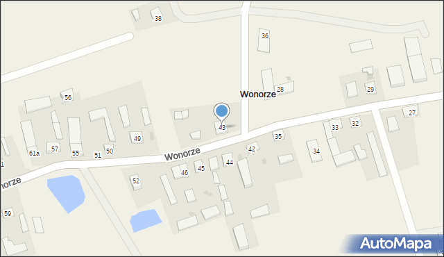 Wonorze, Wonorze, 43, mapa Wonorze