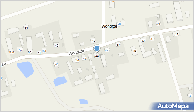 Wonorze, Wonorze, 44, mapa Wonorze