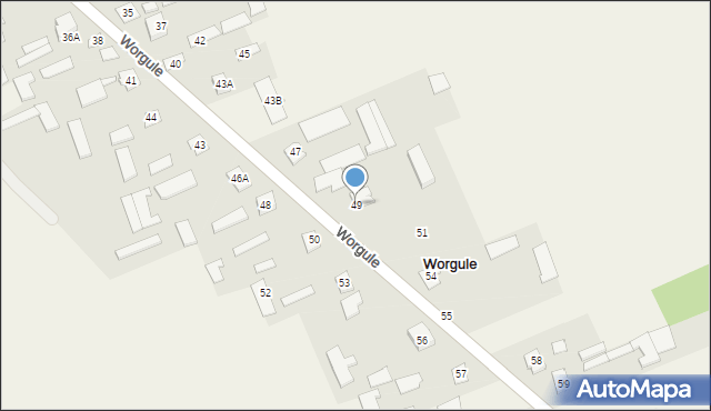 Worgule, Worgule, 49, mapa Worgule