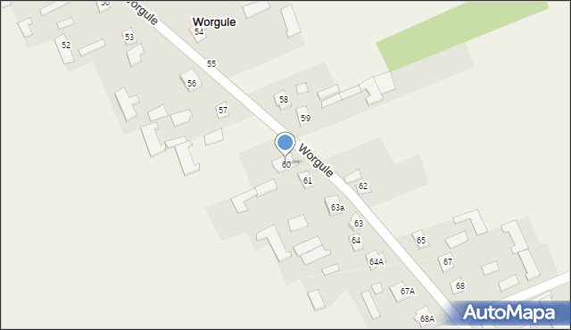 Worgule, Worgule, 60, mapa Worgule