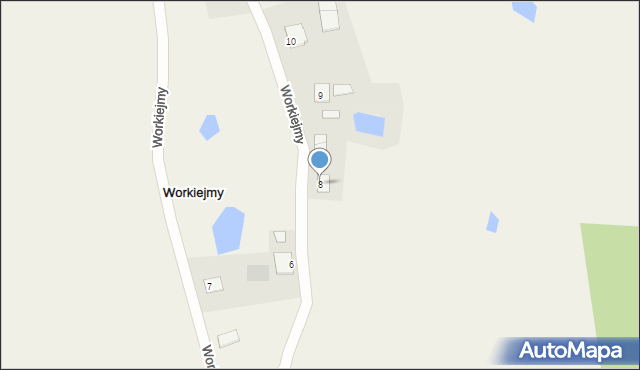 Workiejmy, Workiejmy, 8, mapa Workiejmy