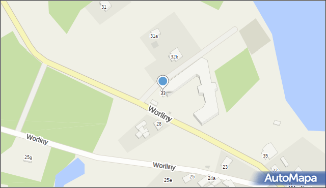 Worliny, Worliny, 33, mapa Worliny