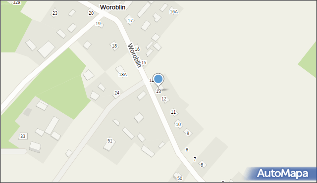 Woroblin, Woroblin, 13, mapa Woroblin