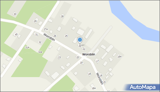 Woroblin, Woroblin, 22, mapa Woroblin