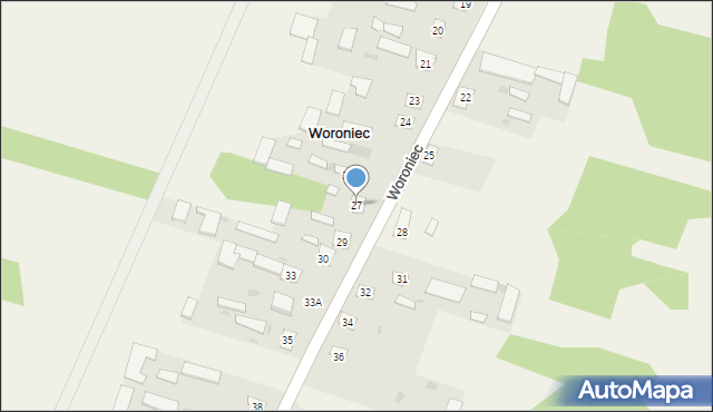 Woroniec, Woroniec, 27, mapa Woroniec