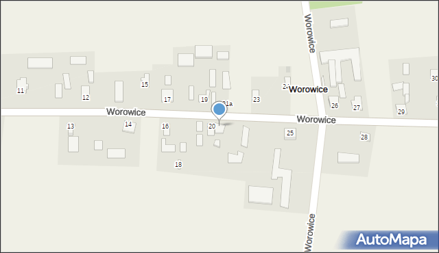 Worowice, Worowice, 22, mapa Worowice