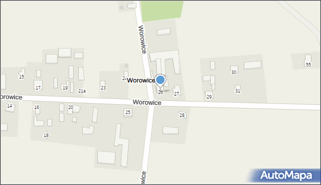 Worowice, Worowice, 26, mapa Worowice