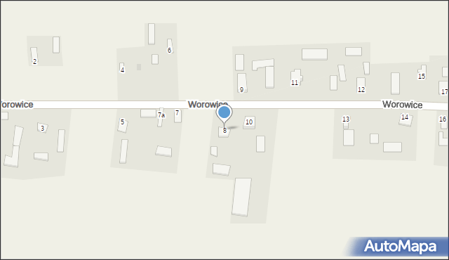 Worowice, Worowice, 8, mapa Worowice