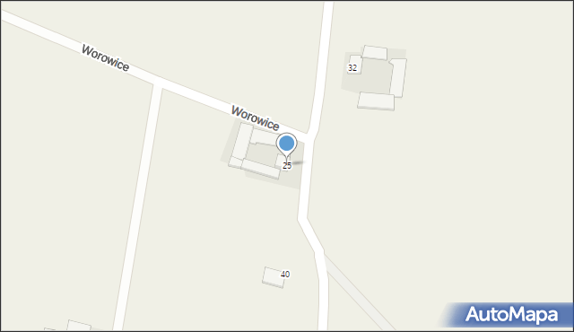 Worowice, Worowice, 25, mapa Worowice