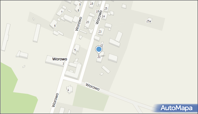 Worowo, Worowo, 21, mapa Worowo