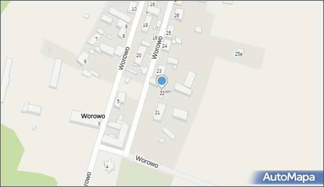 Worowo, Worowo, 22, mapa Worowo
