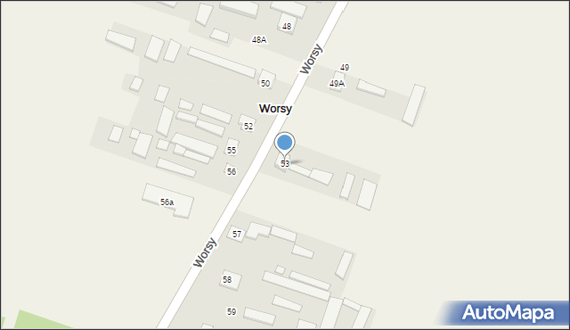 Worsy, Worsy, 53, mapa Worsy