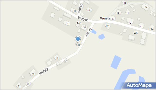 Woryty, Woryty, 53b, mapa Woryty