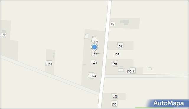 Woskrzenice Duże, Woskrzenice Duże, 122, mapa Woskrzenice Duże