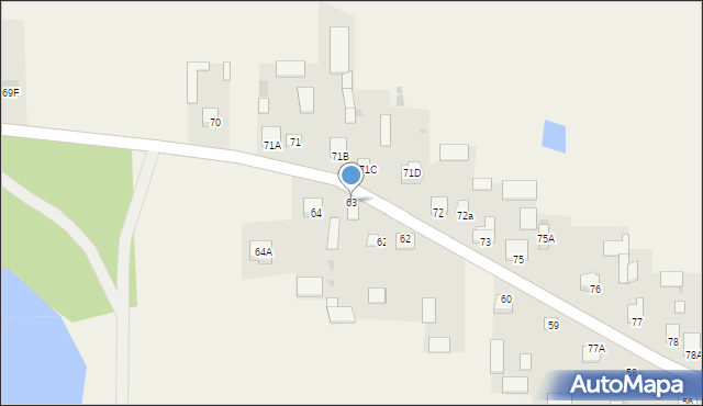 Woskrzenice Duże, Woskrzenice Duże, 63, mapa Woskrzenice Duże