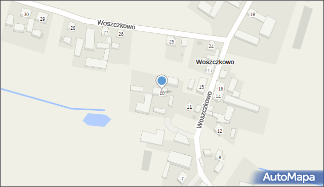 Woszczkowo, Woszczkowo, 10, mapa Woszczkowo