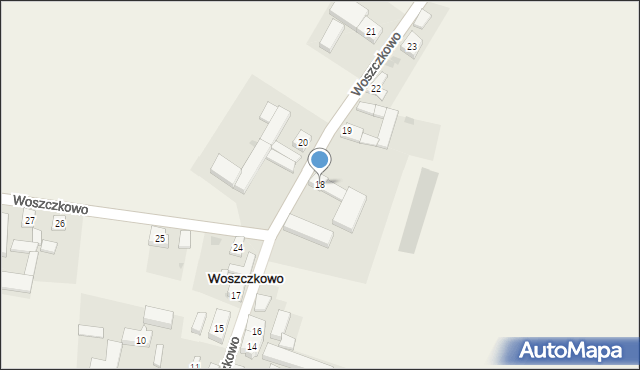 Woszczkowo, Woszczkowo, 18, mapa Woszczkowo