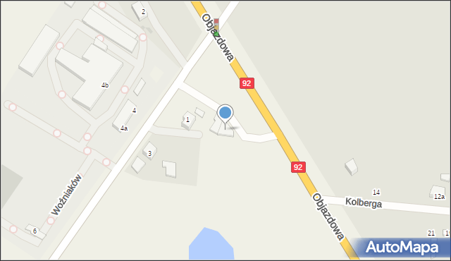 Woźniaków, Woźniaków, 1, mapa Woźniaków