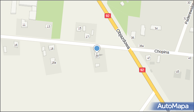 Woźniaków, Woźniaków, 20, mapa Woźniaków
