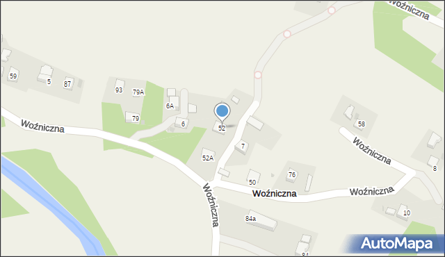 Woźniczna, Woźniczna, 52, mapa Woźniczna