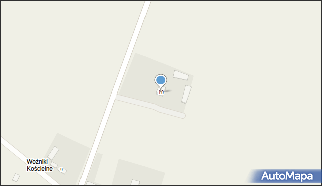 Woźniki, Woźniki, 10, mapa Woźniki