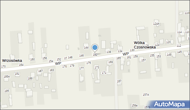 Wrzosówka, Wojska Polskiego, 142, mapa Wrzosówka