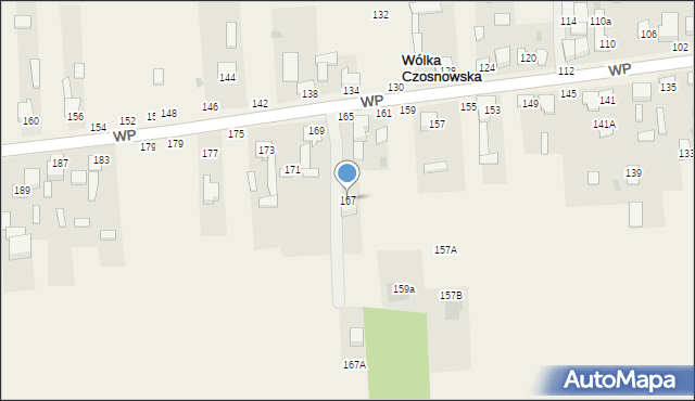 Wrzosówka, Wojska Polskiego, 167, mapa Wrzosówka