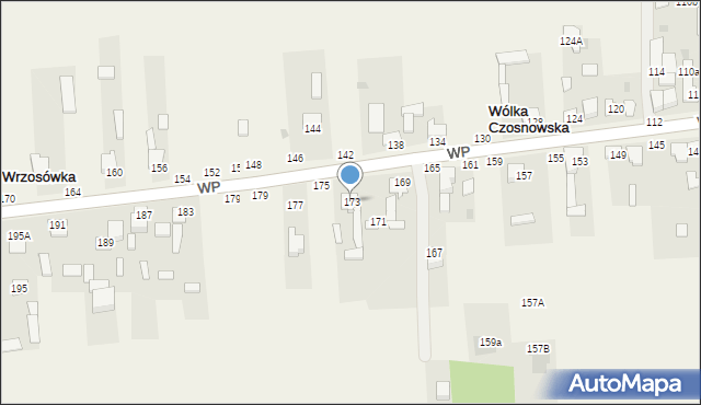 Wrzosówka, Wojska Polskiego, 173, mapa Wrzosówka