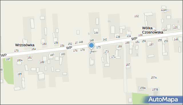 Wrzosówka, Wojska Polskiego, 177, mapa Wrzosówka