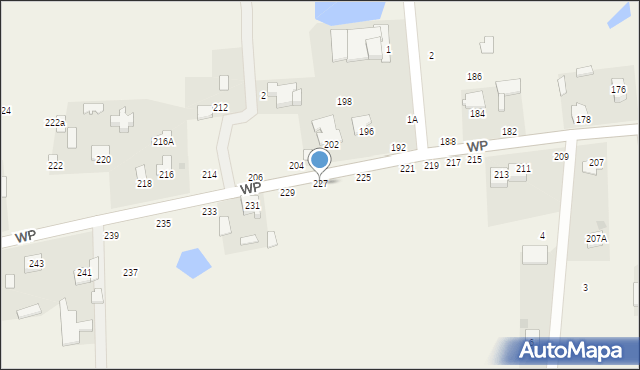 Wrzosówka, Wojska Polskiego, 227, mapa Wrzosówka