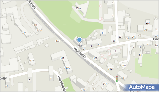 Zabrze, Wolności, 360, mapa Zabrza