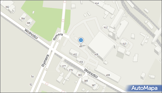 Zabrze, Wolności, 40l, mapa Zabrza