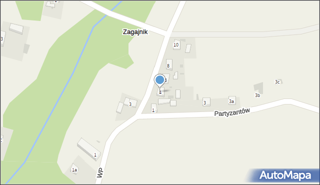 Zagajnik, Wojska Polskiego, 4, mapa Zagajnik