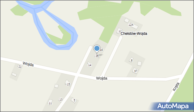 Zbrza, Wojda, 16, mapa Zbrza